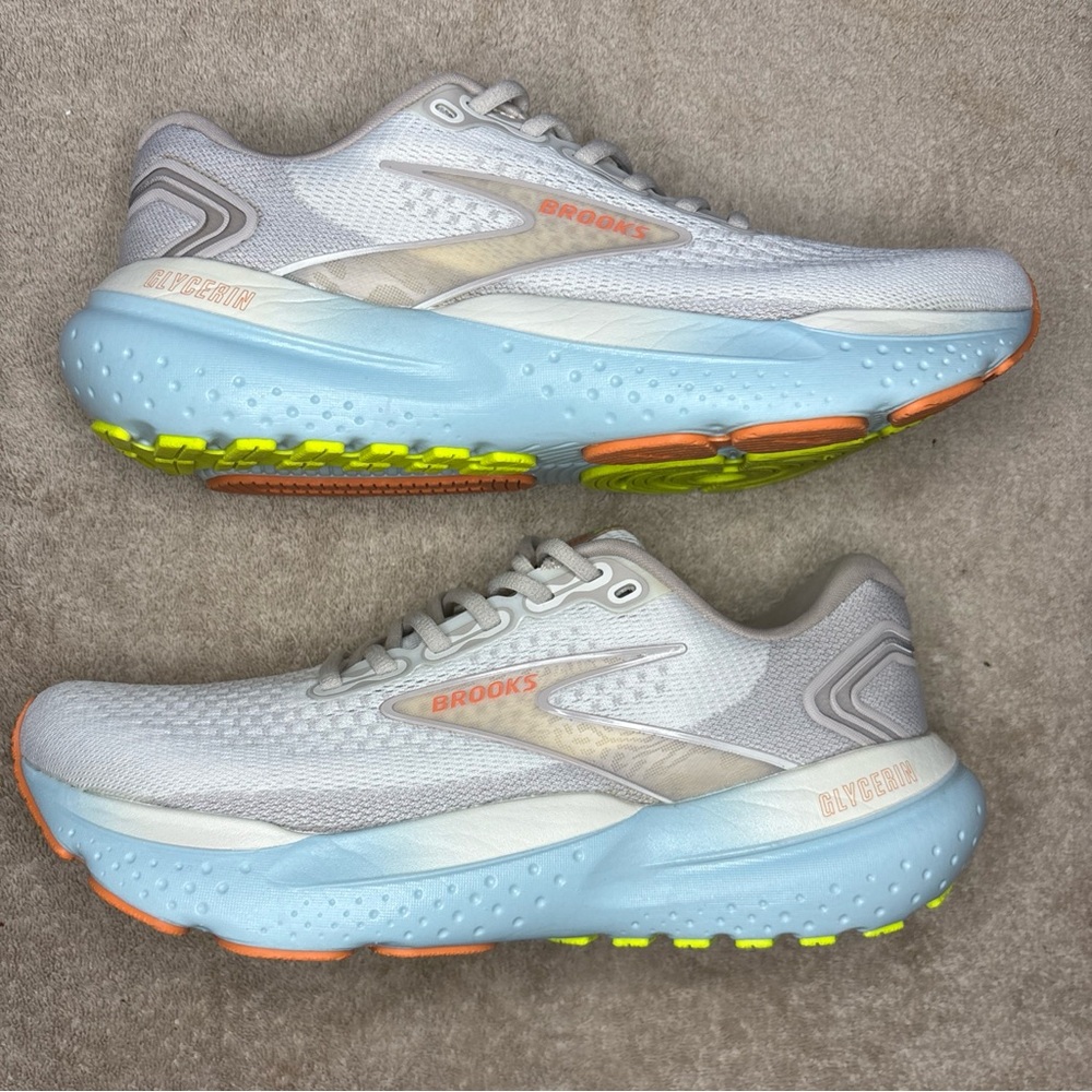 Brooks Women’s Glycerin 21 1204081B195 White Running Shoes Sneakers Size 10 B - Picture 2 of 9